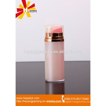 aluminium beauty body lotion packaging double airless bottle